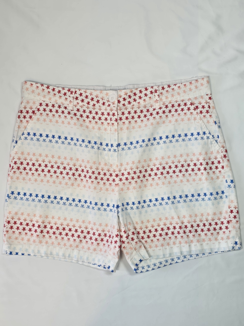 Caribbean Joe Turtle Print Shorts Size 14